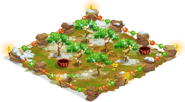 Festive almond orchard – Level 1