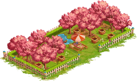 Výstavní třešňový sad – Goodgame Big Farm